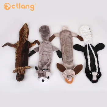 

Pet Toy Animal Shape Squirrel Raccoon Rabbit Wolf Sound Chew Three Colors Interactive Toys