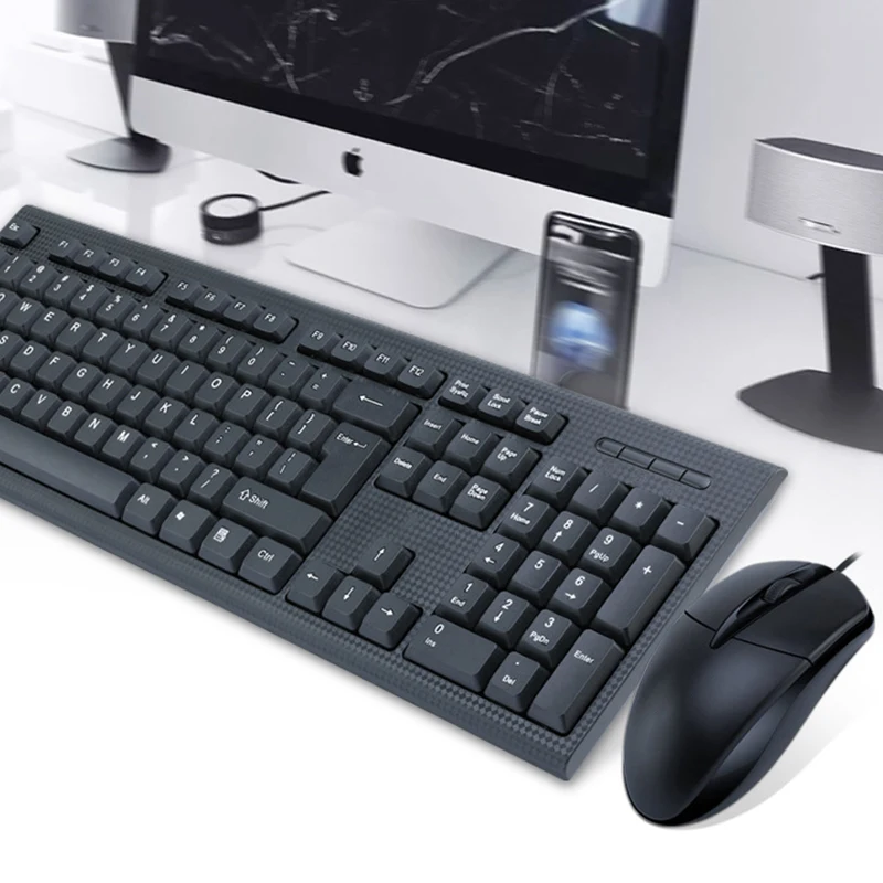 Gaming Keyboard Mouse Combo Durable USB Wired Keyboard With Mouse Mice Kit Set for Desktop Laptop Games Gamer Office