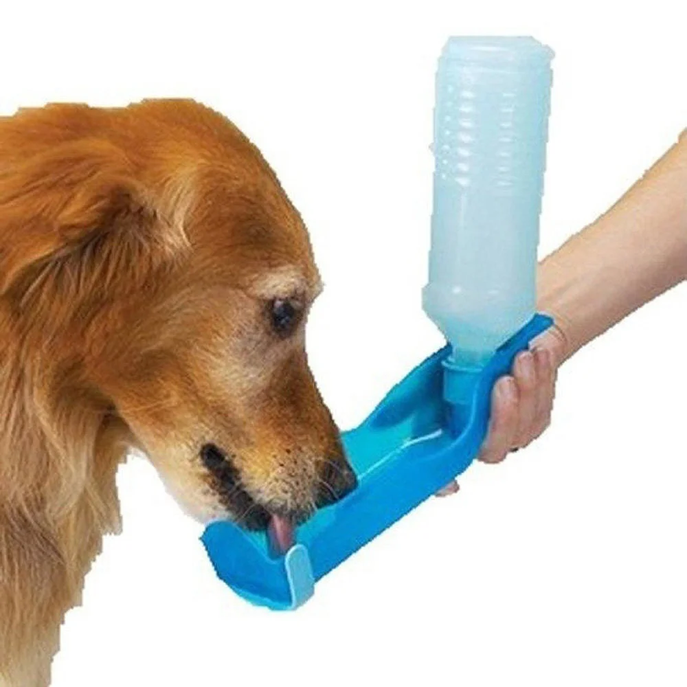 500ml Portable Foldable Pet Dog Drinking Bowl Bottle Outdoor Travel Kettle Feed Water Bowl Fountain (4)