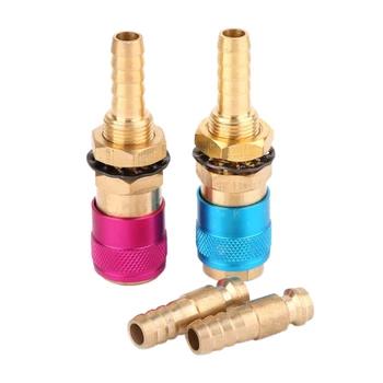 

Water Cooled Gas Adapter Quick Connector Fitting For Tig Welding Torch+8Mm Plug