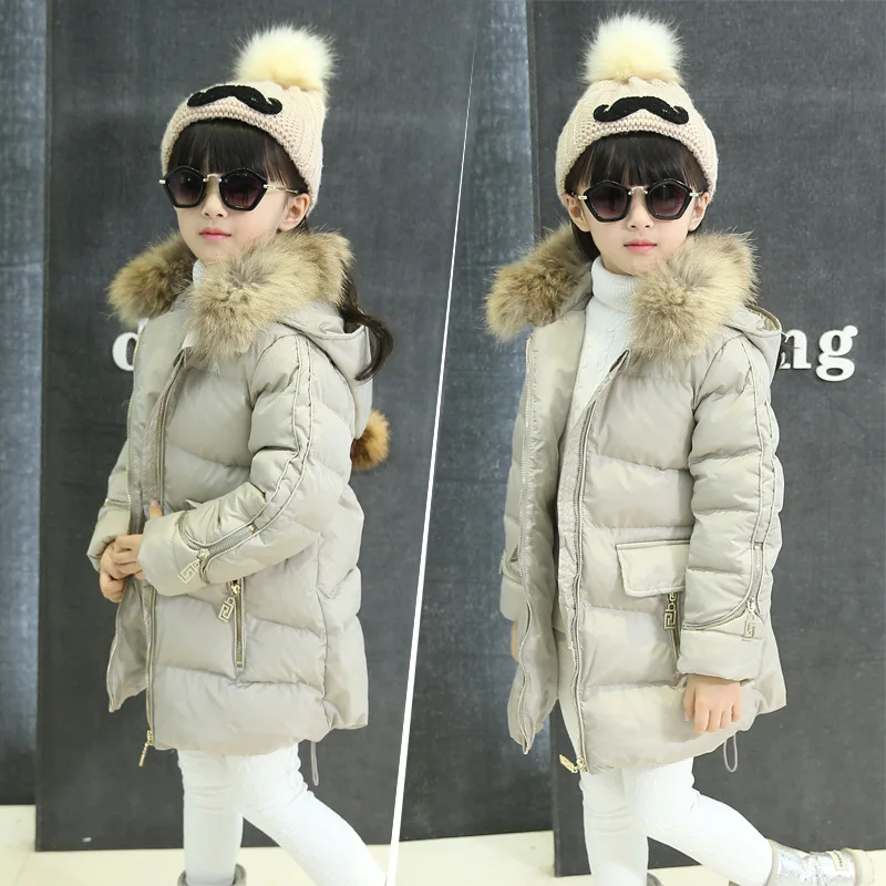 Белая детская коллекция г. универсальная пуховая куртка для девочек в корейском стиле новинка детская парка