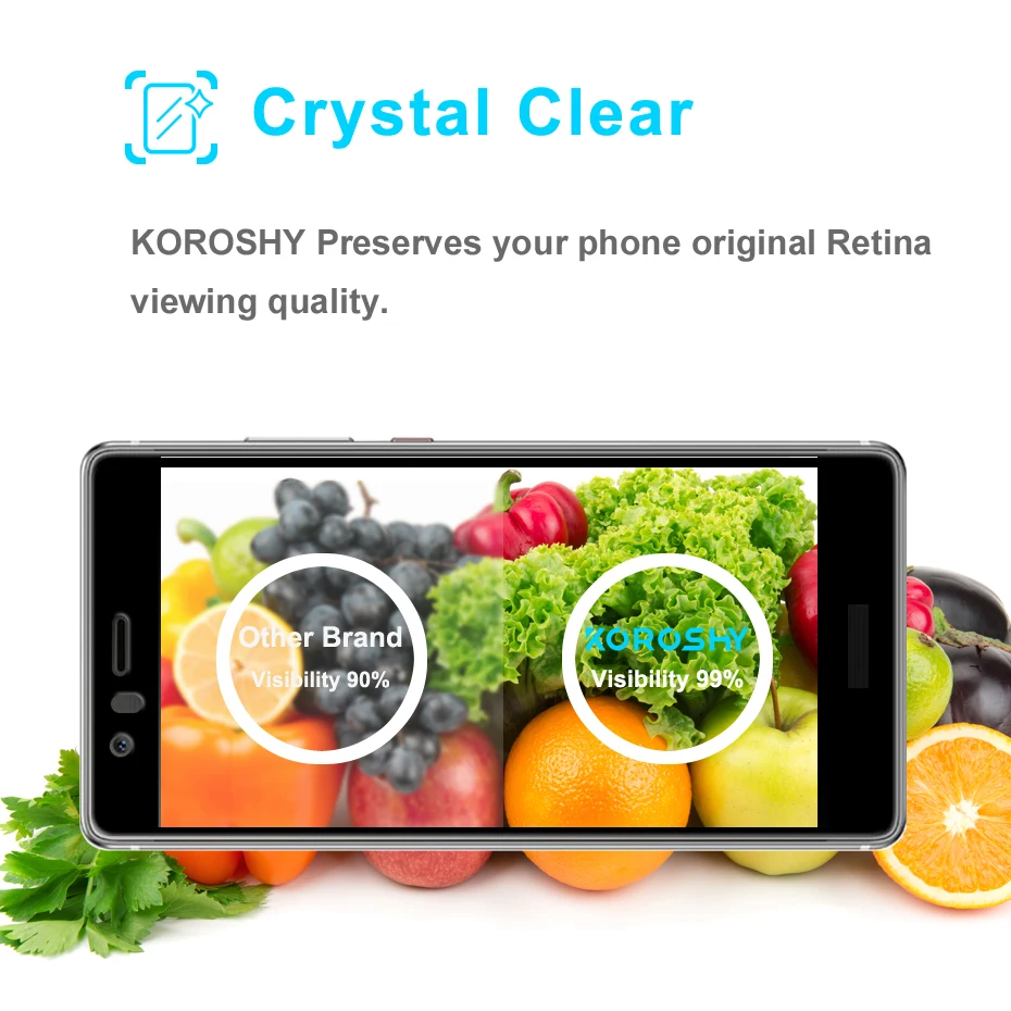KOROSHY 9H Full Cover Tempered Glass for Huawei P9 Plus P9Plus Screen Protector 0.3mm Anti-Scratch Protective Glass Film (3)