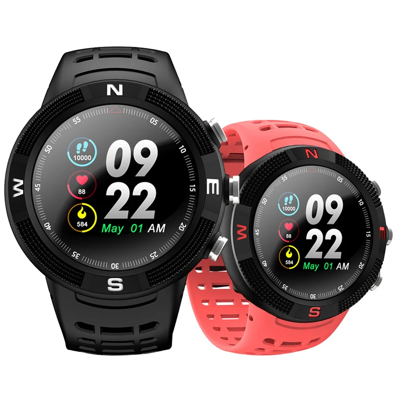 

F18 Smart Watch Sports Bluetooth 4.2 IP68 Waterproof GPS Call Message Reminder Pedometer Sleep Monitor Smartwatch