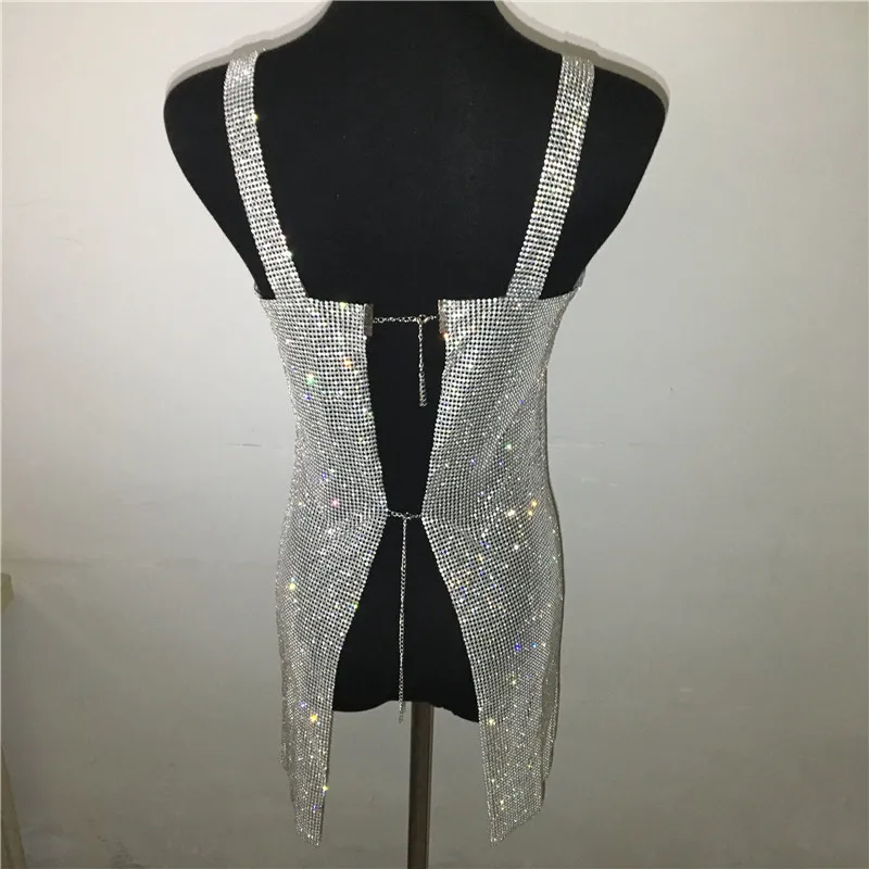 Beyprern Роскошные вечерние платья с металлическими кристаллами и бриллиантами с блестящим Боковым Разрезом, бриллиантовые наряды, Ночная одежда