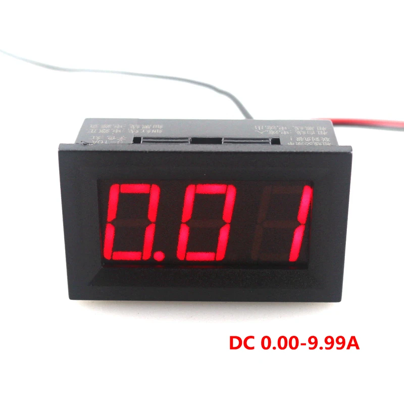 DC 0.00 9.99A LED Display DC Ammeter Current Panel Meter Ampere Meter