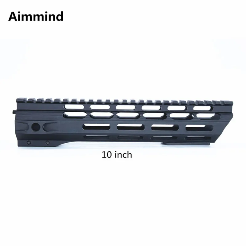 

10" inch mlok handguard Free Float Super Slim ar 15 M-Lok Handguard Quad Rail W/ Nut Fit .223 for AR15 M4 M16 m lok handguard