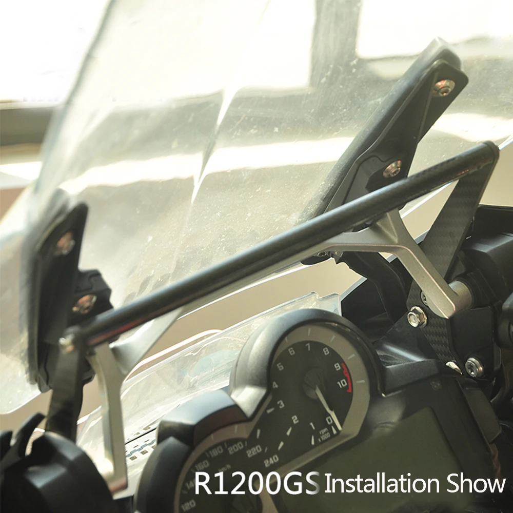 Для BMW R1200GS R 1250 GS ADV LC 2013- R1250GS R 1200 GS Adventure из углеродного волокна для навигации по мобильному телефону кронштейн руля