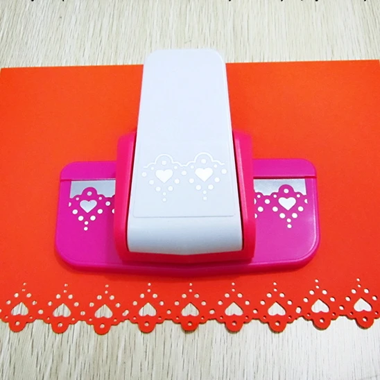 

continuous sweet heart shape paper cut border punch DIY fancy tool for border cutting and DIY scrapbooking use