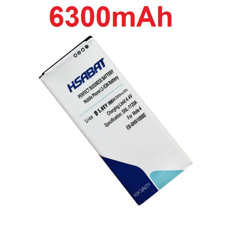 imágenes para EB-BN910BBE HSABAT 6300 mAh Batería para Samsung Galaxy Note 4 Nota4 Batería N910H N910A N910C N910U N910F N910X N910V N910P N910R imágenes para EB-BN910BBE HSABAT 6300 mAh Batería para Samsung Galaxy Note 4 Nota4 Batería N910H N910A N910C N910U N910F N910X N910V N910P N910R