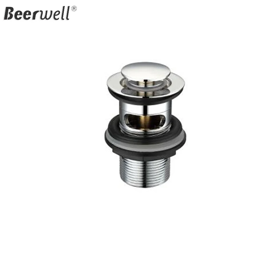 pop up waste F&P New Bathroom Brass Chrome Washing Machine Drain basin