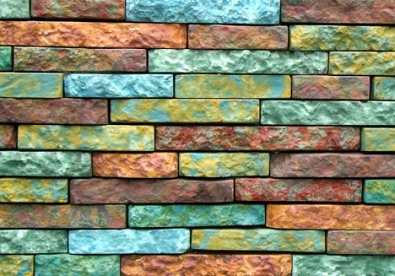 

10pcs brik Plastic Molds for Concrete Plaster Wall Stone Cement Tiles "Georgian brick"