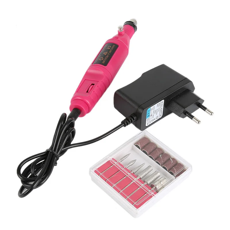 ELECOOL EU US Plug 9 Вт многофункциональная электрическая машинка для маникюра, дрель для ногтей, художественная ручка, педикюрная пилка, отшелушивающий аппарат