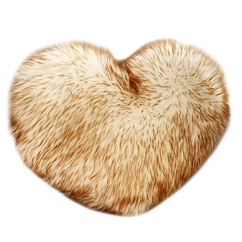 HSU Hot Sale Cushions Heart Shaped Throw Pillow Cushion Plush Pillows Gift Home Sofa Decoration cojines decorativos para sof