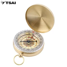 Латунные карманные часы Стиль Открытый Кемпинг туристический компас навигационный брелок новое поступление