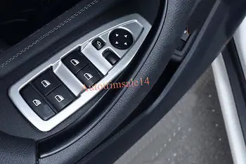 

Matt Interior Door Window Switch Button Cover Trims For BMW X1 F48 2016 2017