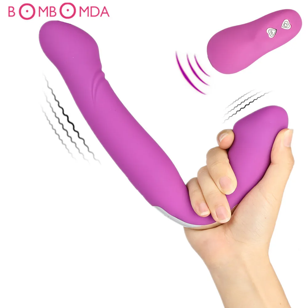 Strapon Dildo Vibrators For Women Remote Control G Spot -9656