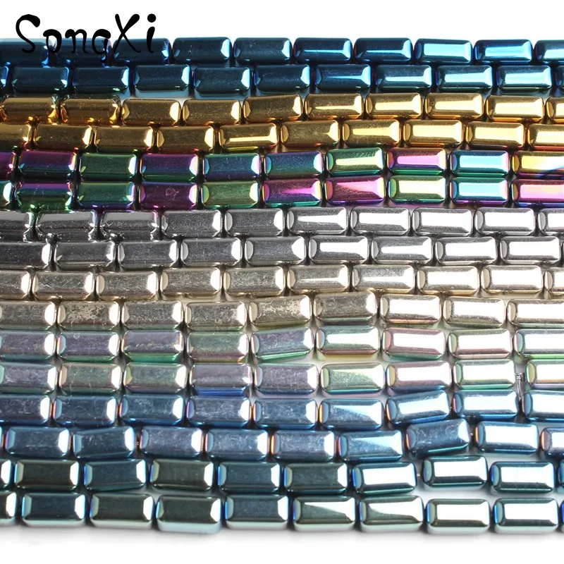 

Wholesale 4*8mm Scrub Hematite Cylinder Column Shape For Jewelry Making Bracelet Diy Bracelet Necklace Loose Spacer Beads