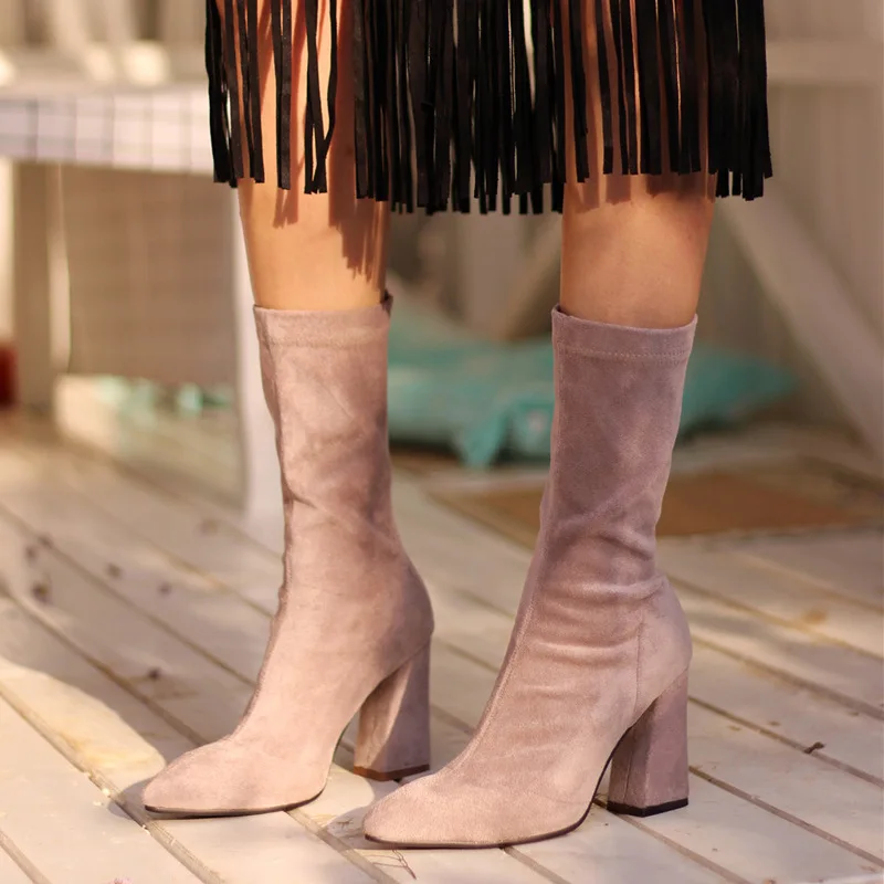 Peau Boot Zipper 2018 rose Doublure Pour Véritable Noir En Chamois Cheville Velours Chaud Bottines De Femme Femmes Hiver Bottes 8vPy0wOmNn