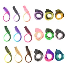 HiDoLA Long Straight Clip In One Piece Hair Extensions 24 Inch Synthetic Two Tone Fake Hair for Women Girls HiDoLA Long Straight Clip In One Piece Hair Extensions 24 Inch Synthetic Two Tone Fake Hair for Women Girls