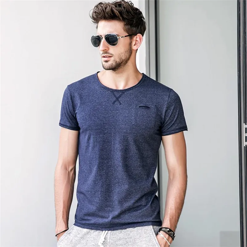 men's solid color short sleeve shirts