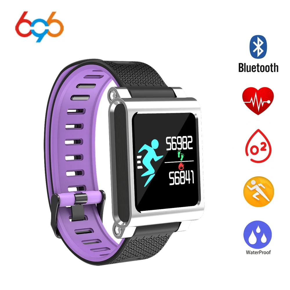 

696 K8 Smart Bracelet Wristbands IOS Android Message Call Social App Reminder Sleep Health Tracker Monitor Camera Remote Watch