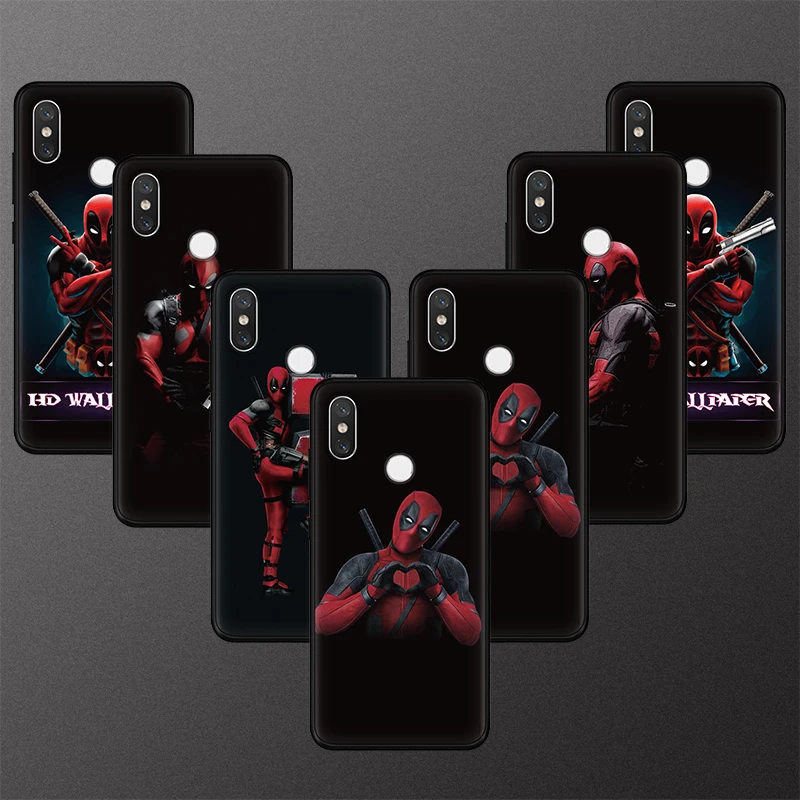 

Marvel Deadpool Case For Xiaomi Redmi Note 7 S2 5 6 Plus 3 3S 4 Pro 4A 4X 5A 6A Global Case For Mi 9 8 Lite A1 A2 5X 6X TPU Capa