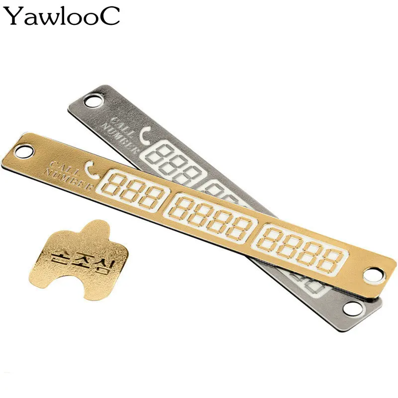 

1 pc/lot Car Styling Parking Notification Phone Number Card Luminous Telephone Number Plate Car-Styling Accessories