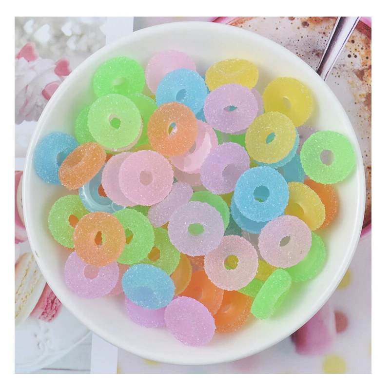 

CCINEE 1PCS Resin Donut Candy For DIY Micro Landscape Material Resin Accessories