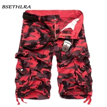 BSETHLRA, мужские летние шорты Карго,, повседневные мужские шорты в стиле милитари, хлопок, камуфляжный дизайн, модная брендовая одежда 29-40