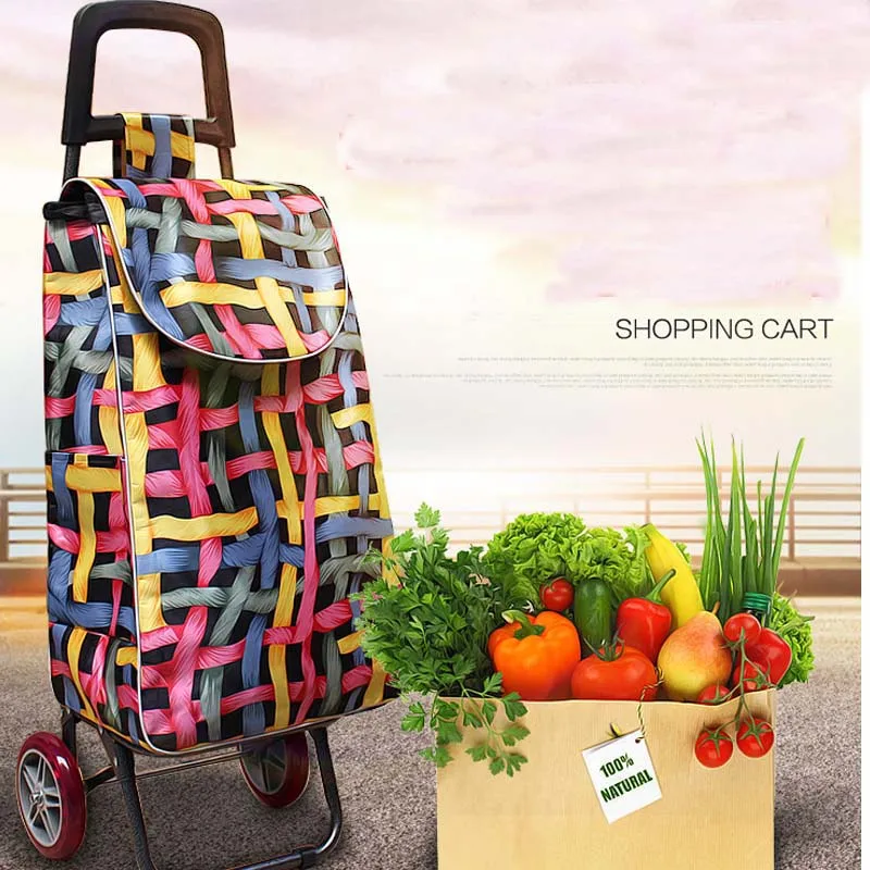 New selling Shopping trolley Trolley Water proof Foldable light weight Insulation super large volume trolly shopping