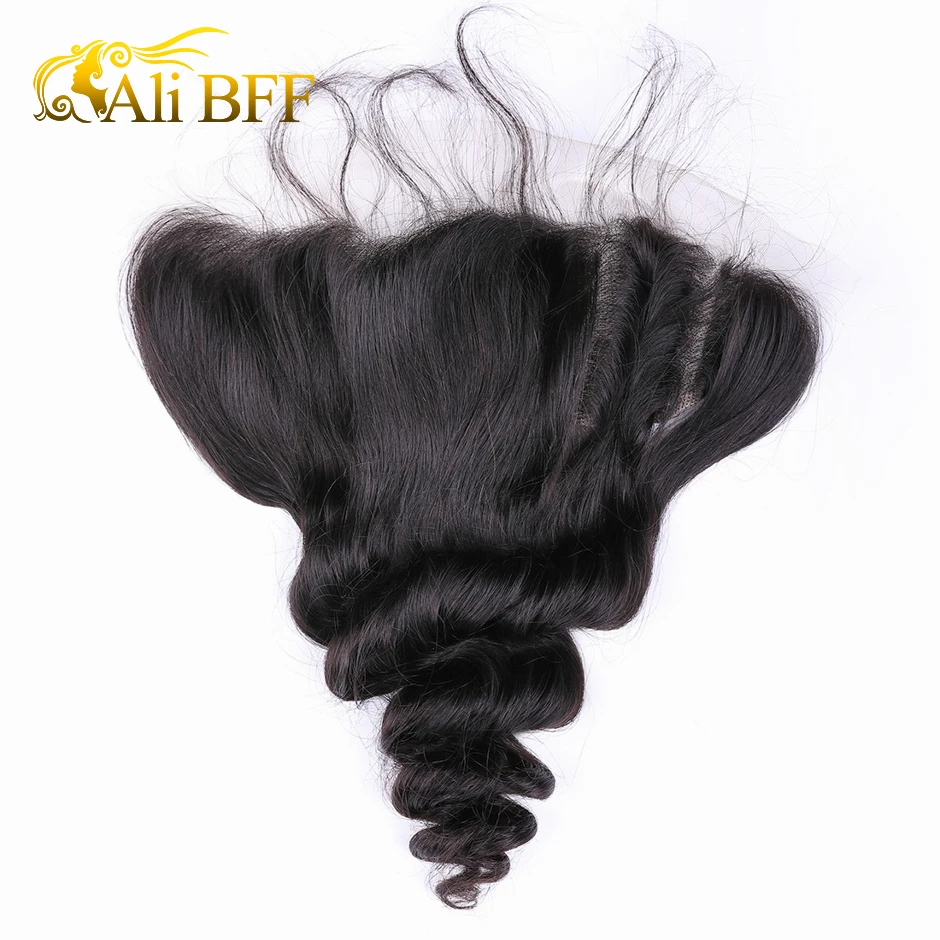 ALI BFF Malaysian Loose Wave Bundles With Frontal Closure Remy Human Hair Bundles With Frontal Closure Bouncy Curl Dyeable ALI BFF Malaysian Loose Wave Bundles With Frontal Closure Remy Human Hair Bundles With Frontal Closure Bouncy Curl Dyeable