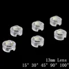 10pcs 13mm mini IR Lens 15 30 45 60 90 100 Degree Needn't Holder For 1W 3W 5W High Power LED Diode Convex Reflector Collimator ► Photo 1/6
