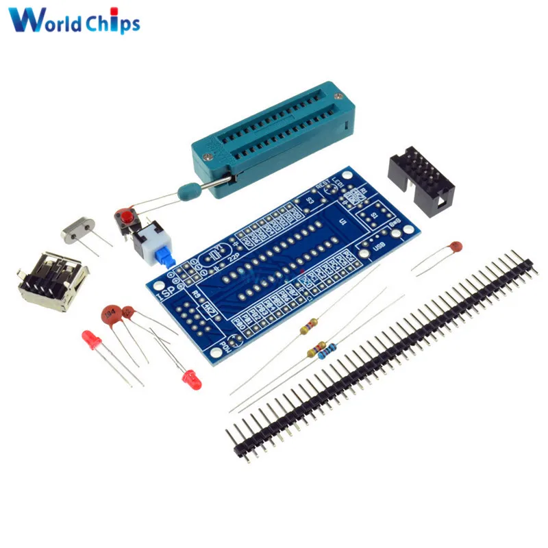 

DIY Kit ATmega8 ATmega48 AVR Minimum System Development Board Miniature Mini Electronic Suite Parts Without Chip Hot Sale
