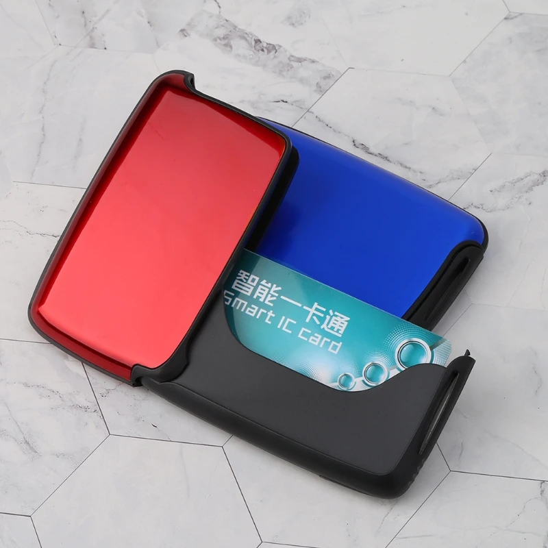 Модный новейший мужской женский металлический кошелек ID Бизнес кредитный держатель для карт кошелек мини Карманный чехол Высокое качество