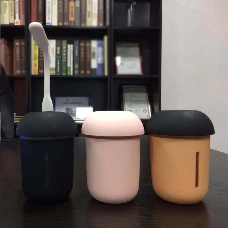

2019 Electric Humidifier Aroma Oil Diffuser Ultrasonic Air Humidifier 3 In 1 USB Cool Mini Mist Maker LED Lights For Home Office