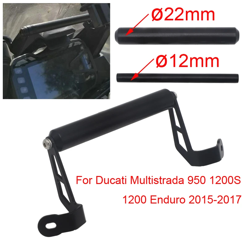 

New GPS Smart Phone Navigation Mount Mounting Bracket Adapter Holder For Ducati Multistrada 950 S 950S 1200S 1200 1260 Enduro