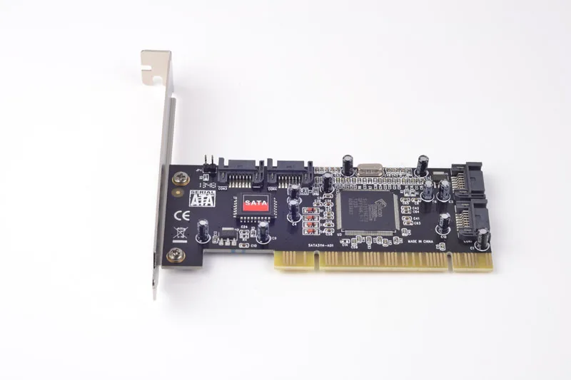 PCI-4 порта SATA карта контроллера хоста 3 ТБ x4 HDD SIL3114 чипсет для кремния | Компьютеры и