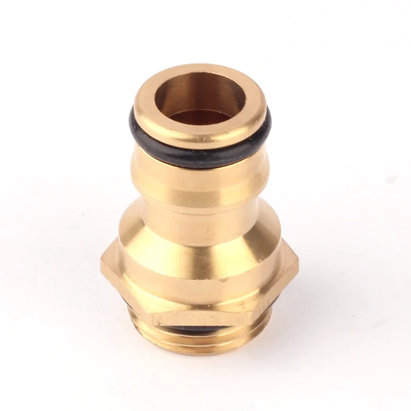 

Outer Diameter 18mm (M18) Male Thread Copper Nipple Joint Straight Connectors 100% Durable Brass Car Wash Gun Hose Accessories