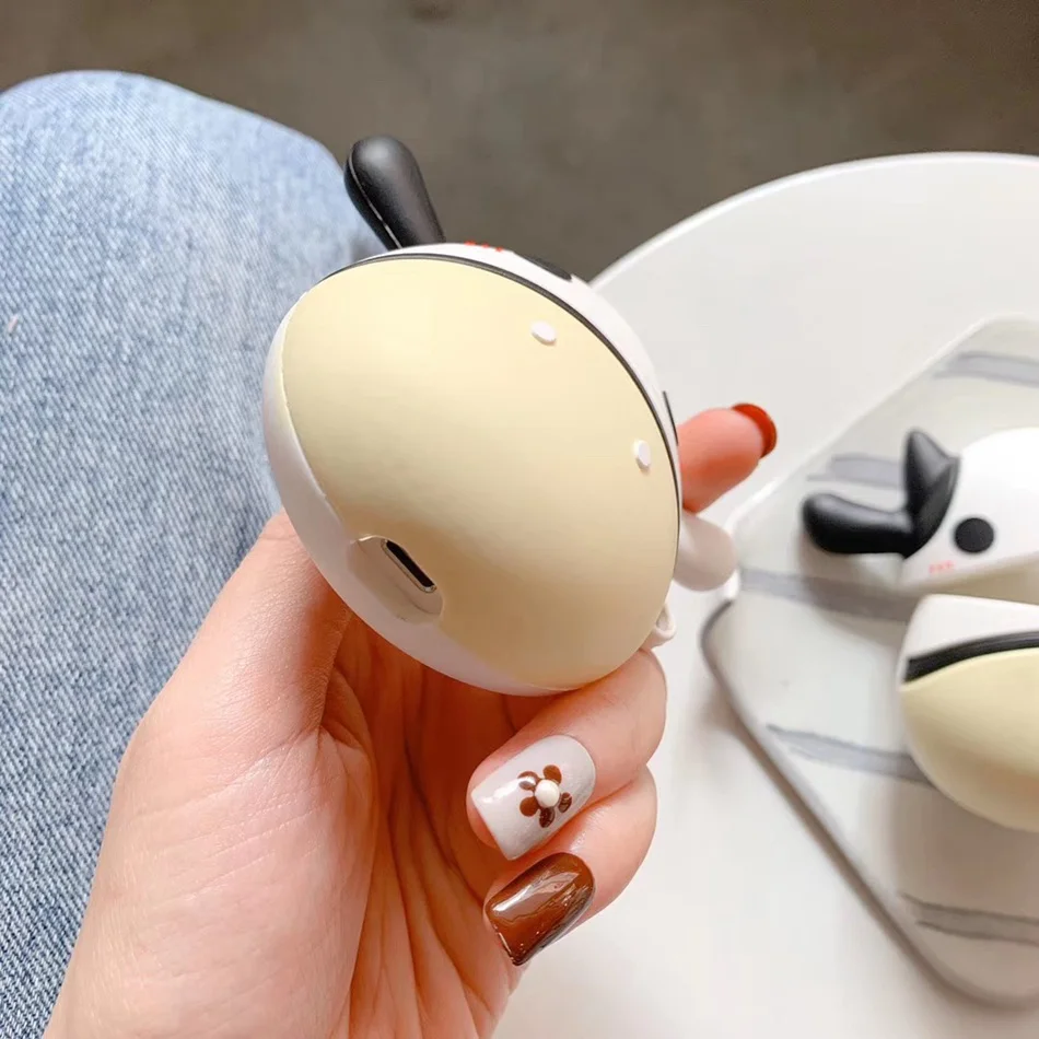 Чехол для наушников s для AirPods чехол 3D милый кот поросенок мультфильм для Apple Air Pods Защитная крышка для Earpods чехол для наушников кольцевой ремешок