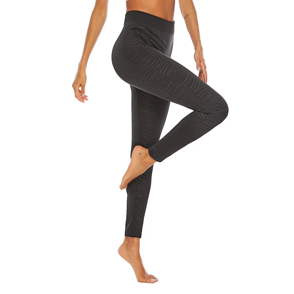 SAGACE женские бесшовные с высокой талией однотонные штаны для йоги спортивные тренировочные легинсы для фитнеса для женщин сексуальная леопардовая кожа