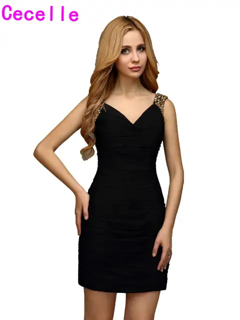 black fitted homecoming dresses