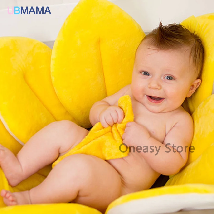 

Newborn baby bathe lotus baby shower soft warm bath tub newborn supplies petals petals folding bath mat slip