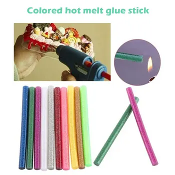 

Hot Melt Glue Adhesive Sticks Glitter Decorating School Projects DIY Plastic Craft Glass Durable Handmade Arts Crafts