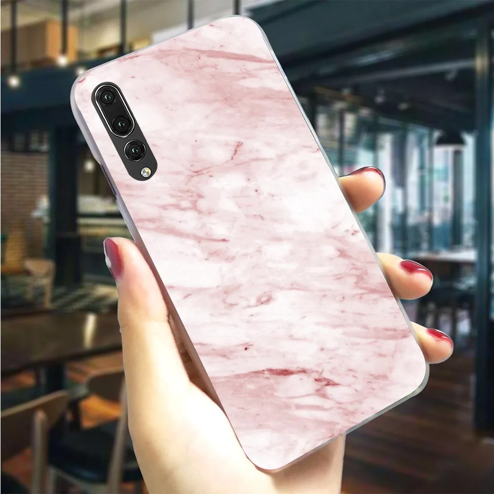 

Hard Cover for Huawei P10 Pure Marble Case for Mate 10 Lite Case 20 P8 P20 Pro P9 Mini P Smart Back Skin Slim