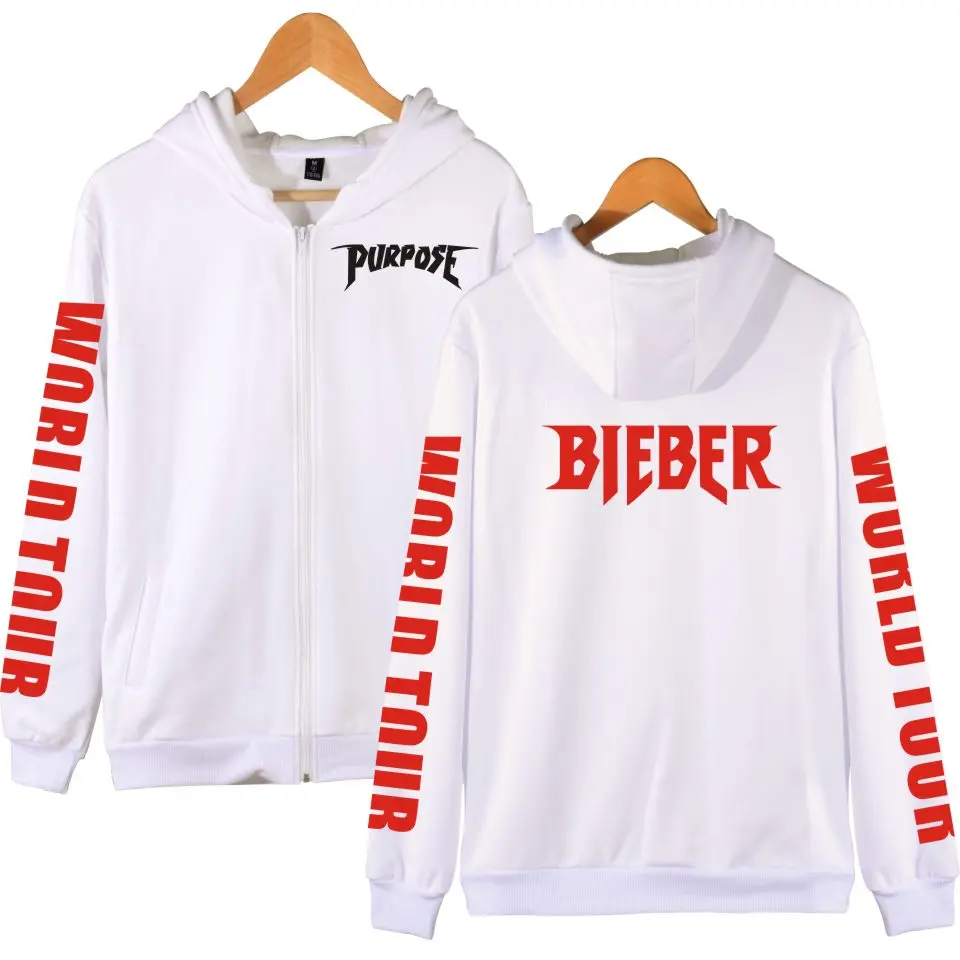 Justin Bieber Purpose 2019 Zipper Cap Hoodies Men /Women Hip hop Harajuku Winter Hoodie Sweatshirt Fashion Plus Size 4XL Jacket