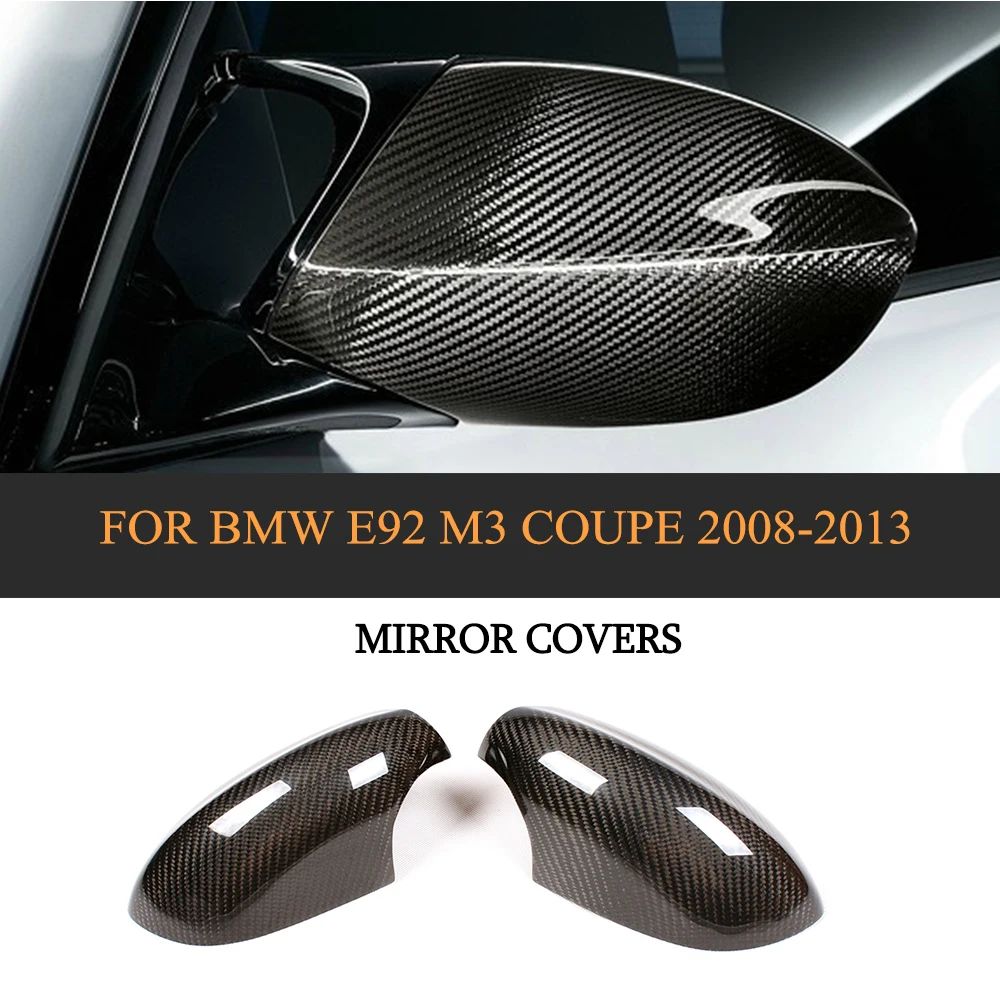 DRY Carbon Car Mirror Covers Trim for BMW 3 Series E92 M3 Coupe 2008