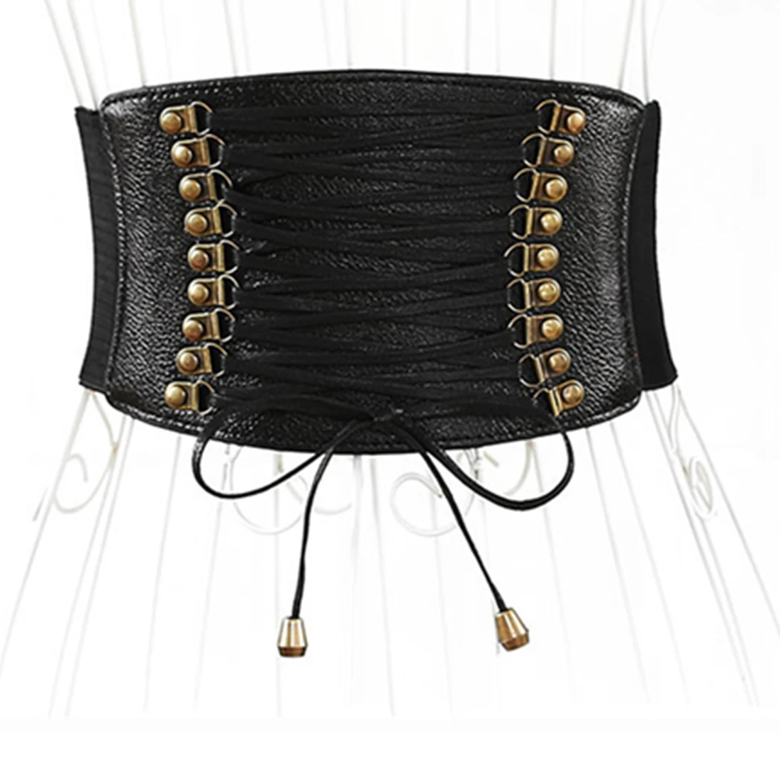 New Designer Women Ladies Strap Buckle Cinch Belts Corset Stretch