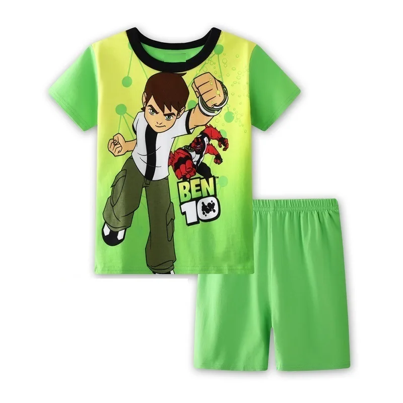 

NEW Pajamas Set Homewear Cartoon Cotton Ben 10 Children's Sets Boy T-shirts Short Pants Kids' Clothing Summer Pajamas Sets