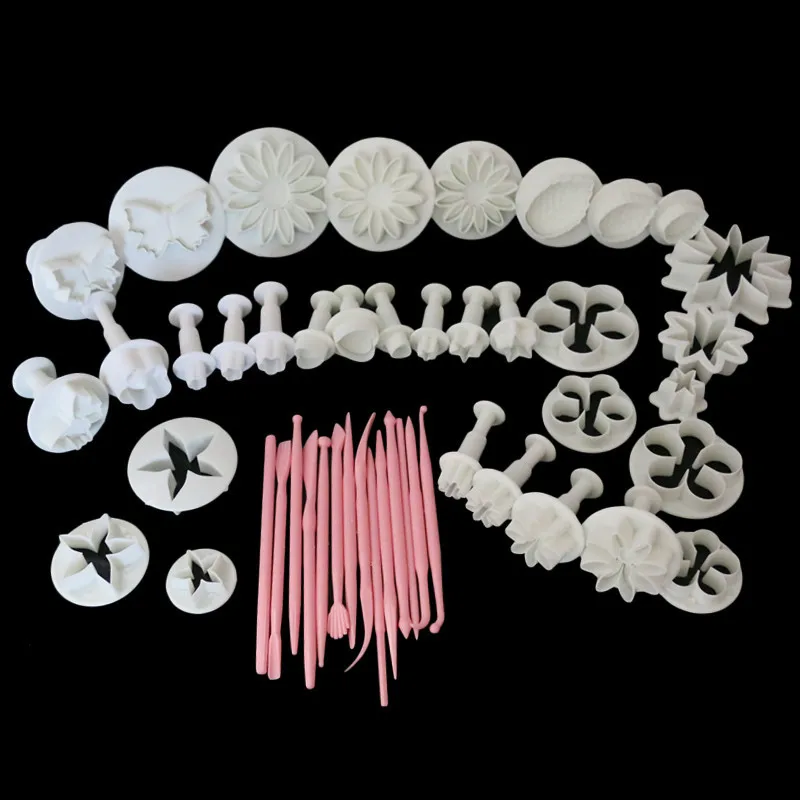 

Cake Fondant Gumpaste Spring Embossing Cake Modelling Decorating Tools Set 44pcs Gift