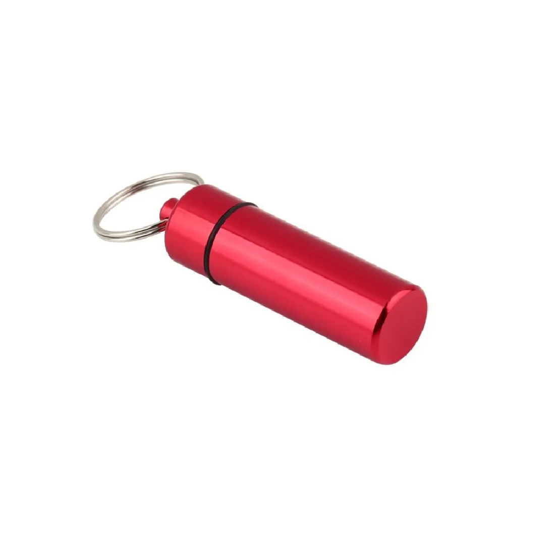 

Wholesale Waterproof Aluminum Pill Box Case Bottle Cache Drug Holder Container Keychain Medicine Box Health Care